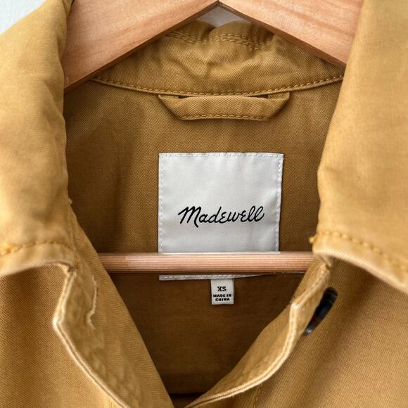 Madewell Northwood Sand Cropped Utility Tan Khaki Utility Jacket, Size XS - Picture 4 of 9